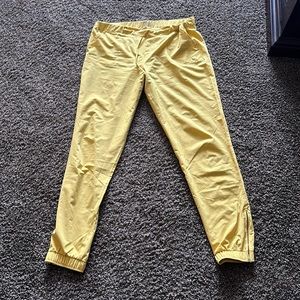 Albion XL yellow jetsetters.  The color is so fun and feel amazing on.